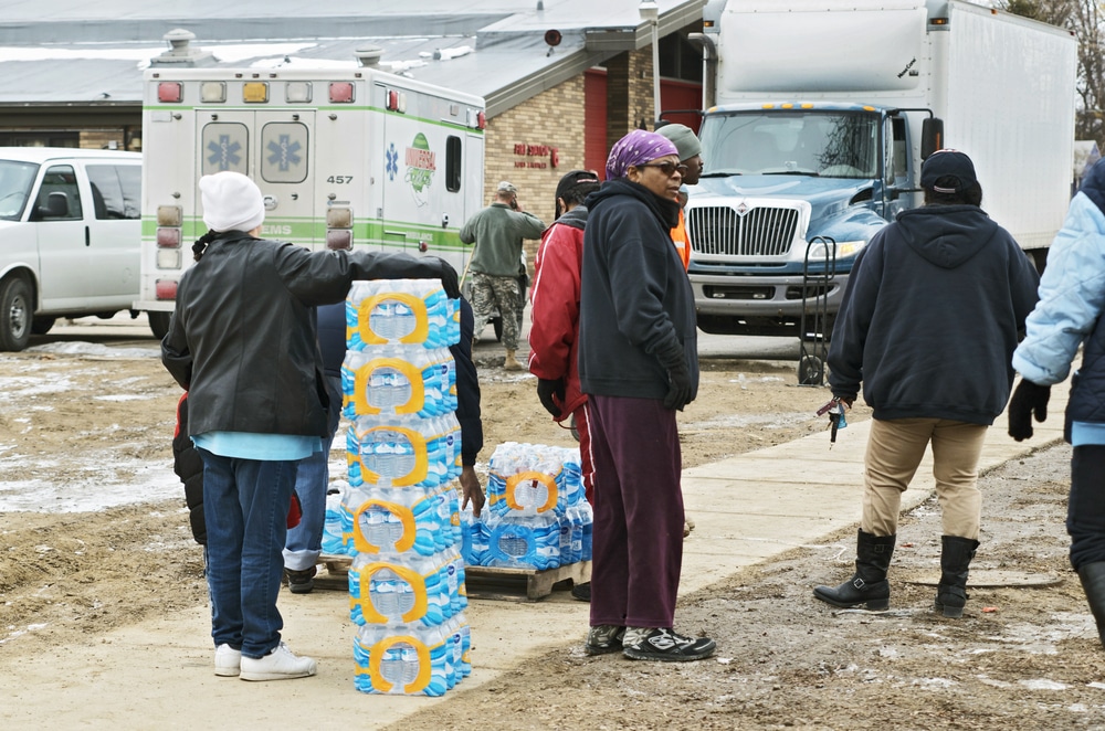 Flint Bottled Water Distribution 2016
