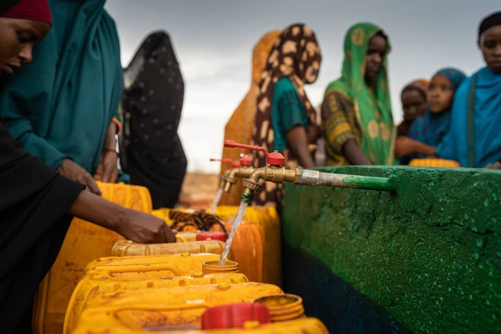 People Fetching Tap Water in Somalia