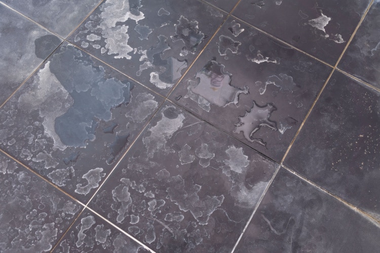 Hard Water Stains on Tiles