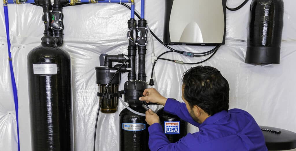 Installing dual tank softeners